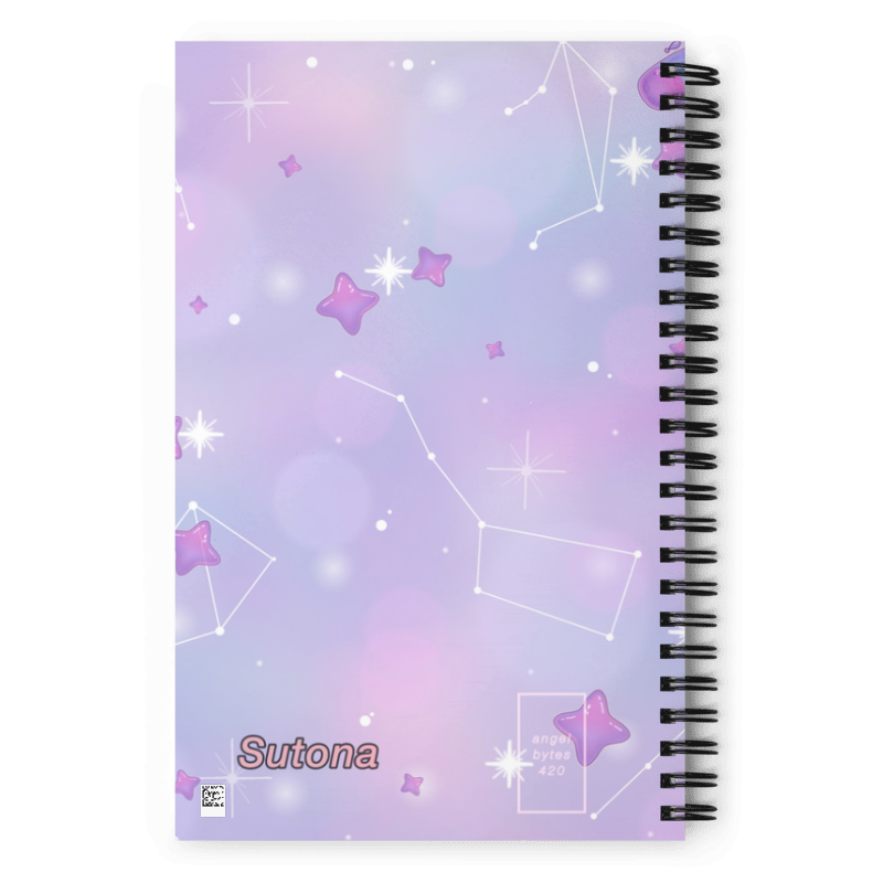 'Over The Moon' Spiral Notebook