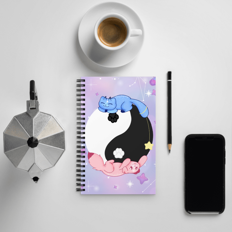 'Over The Moon' Spiral Notebook