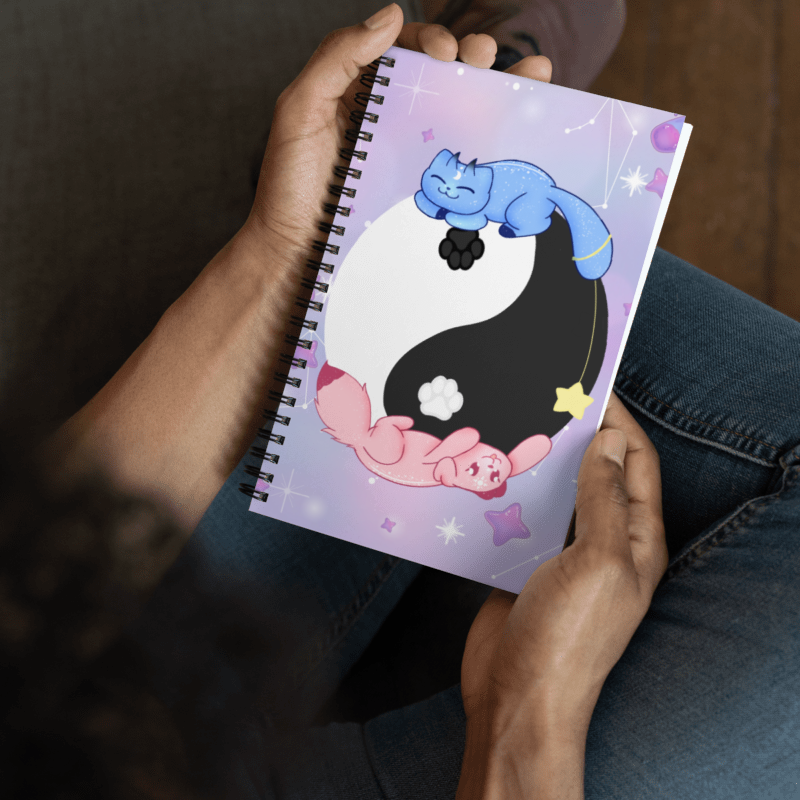 'Over The Moon' Spiral Notebook